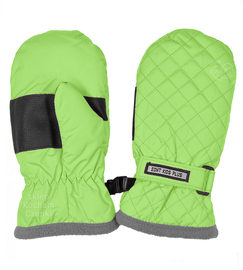 Rękawiczki zimowe dla chłopca, ocieplane, wodoodporne, C074, limonkowe, wiek 1-2 lata