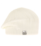 Beret dla dziewczynki, wiosenny/jesienny, kremowy, Iluna, 50-54 cm