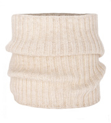 Komin zimowy na szyję, merino 34%, Sebtia,  beżowy (07)