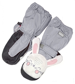 Ciepłe, wodoodporne rękawiczki dla dziewczynki Króliczki rozm: 1,5 - 3 lat