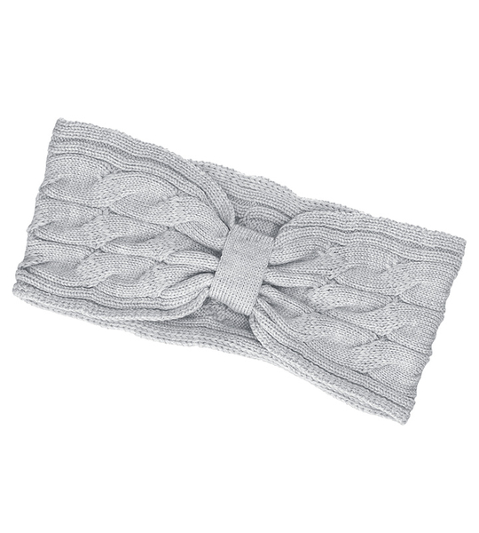 Opaska wełniana merino, damska/dziewczęca, Olbifine, szara, 52-56