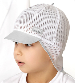 Czapka na lato dla chłopca, z siateczką, Yavdal, szary, 52-55 cm