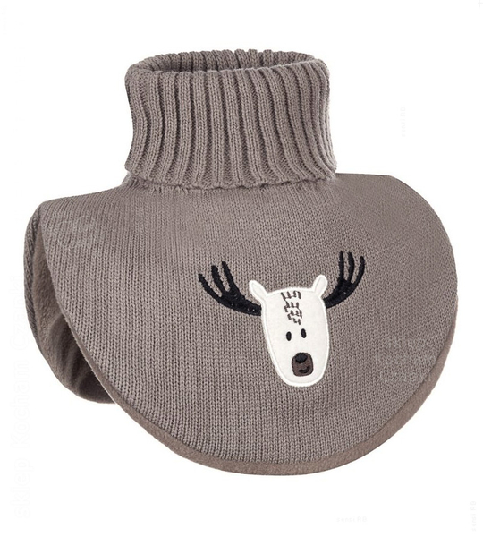 Komin - golf zimowy dla chłopca, Rabtolo, ciemny beżowy,  na wiek 5-7 lat