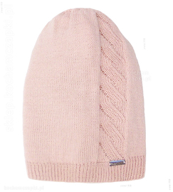 Czapka smerfetka damska, młodzieżowa Ragna, różowa, rozm. 55-57 cm