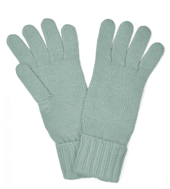 Rękawiczki damskie, wiskoza-wełna-agnora, K394074, uniwersalne, zielone morskie, M/L