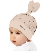 Czapka/chustka na lato, na dwa kucyki, beżowa, Vikka, rozm. 48-52 cm