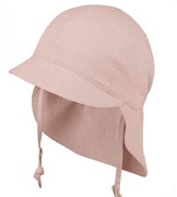 Czapka na lato, lniana, Freddo, brudny róż, 46-48 cm