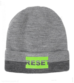 Czapka chłopięca, zimowa, klasyczna z odblaskiem Reset rozm. 50-53 cm