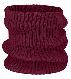 Komin zimowy na szyję, 50277, bordowy, uniwersalny