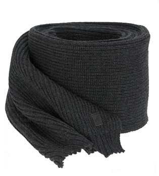 Szalik zimowy męski z wełną merino 50%, Galaor, szary ciemny