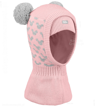  Kominiarka zimowa dla dziewczynki, różowy, Chando, 50-54 cm 