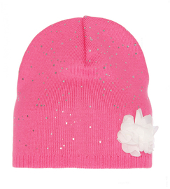 Czapka wiosenna/jesienna dla dziewczynki,  Refia, różowa, 48-50 cm