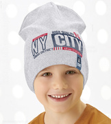 Sportowa niebieska czapka  NY City  rozm. 48-50 cm