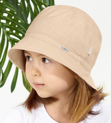 Kapelusz dla dziewczynki na lato, beżowy (2), Tanala, 54-56 cm