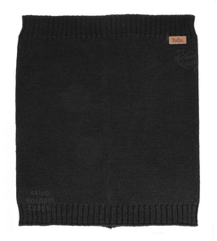 Komin z wełny merino, 7639, unisex, czarny