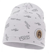 Czapka bawełniana niemowlęca, jesienna/wiosenna, szara, Detti, 44-46 cm