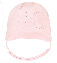 Szara elegancka czapka dla dziewczynki Trinne, rozm. 42-45 cm