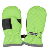 Rękawiczki zimowe dziecięce, ocieplane, wodoodporne, C074, limonkowe, wiek 2-3 lata