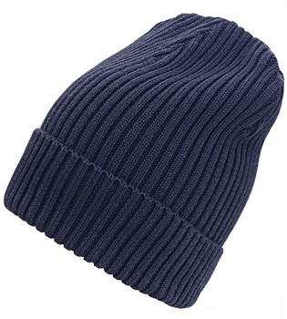 Czapka merino 100% zimowa, męska/damska, Kaelin, granatowa, 56-60 cm