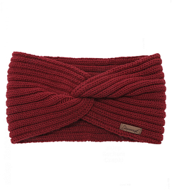 Opaska z wełny merino na zimę dla dziewczynki, Kevva, bordowy, 52-54 cm