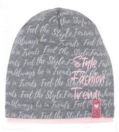 Czapka dla dziewczynki, smerfetka bawełniana, Fashion Trends,  rozm. 48-50 cm