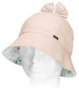 Kapelusz dla dziewczynki,  filtr UV, elegancki, beżowy, Pushia, 50-52 cm