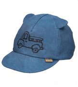 Czapka z daszkiem dla chłopca, z filtrem UV 30+, Camion, granatowa, 46-48 cm