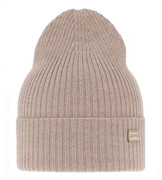 Czapka wiosenna/jesienna damska, merino 100%, beżowa, Poshie, 54-58 cm