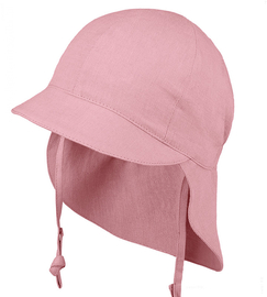 Czapka na lato dla dziewczynki, różowa, lniana, Freddo, rozm. 50-52cm