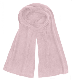 Szalik damski, ekskluzywny, z alpaki, różowy wrzosowy