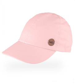 Czapka z daszkiem dla dziewczynki, filtr UV, Migga, pudrowa, 46-50 cm