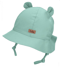 Kapelusz z filtrem UV +30, bawełniany, Zorey, miętowy, 50-52 cm