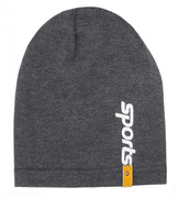 Grafitowa czapka wiosenna/jesienna dla chłopca, Sports Boys, r. 48-50 cm