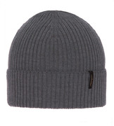 Czapka zimowa damska, wełna merino, Geman, szary ciemny, 54-56 cm