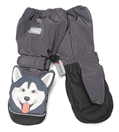 Zimowe ocieplane rękawiczki jednopalczaste na śnieg  i do zabawy Husky rozm: 2-4 lata