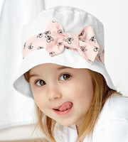 Kapelusz dla dziewczynki, biały, na lato, Chapeau, 52-54 cm