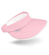 Daszek damski, opaska damska z daszkiem, różowa, Len, 55-58cm