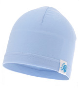Czapka bawełniana niemowlęca, Kaleon, niebieska,  obw. 38-40 cm