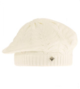 Beret dla dziewczynki,  wiosenny/jesienny, kremowy, Plaer, 52-54 cm