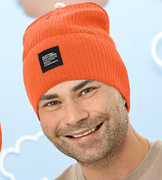 Czapka wiosenna/jesienna męska, Darde, pomarańczowa, 56-58 cm