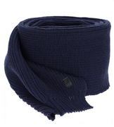 Szalik zimowy męski z wełną merino, Galaor,  granatowy (06)