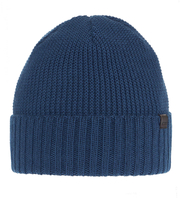 Czapka zimowa męska, z wełną merino, Weser, niebieski, 56-59 cm