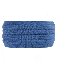 Opaska zimowa damska, AW10942, ciepła z polarową podszewką, niebieski, 56-59 cm