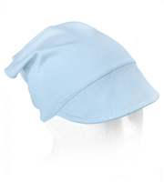 Chustka z daszkiem dla chłopca, na gumce, AM-10,  niebieska (2) , 49-52 cm
