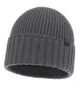 Czapka zimowa męska, 100% wełna merino, Urbner, szary (04), 56-59 cm