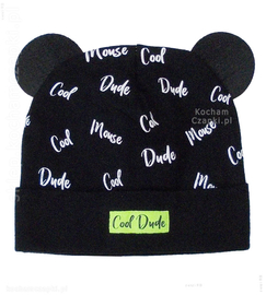 Czapka z uszkami chłopięca Cool Dude , rozm. 46-49 cm