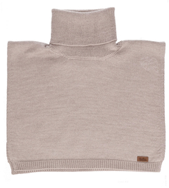 Komin z golfem z wełny merino, beżowy , uniwersalny, damski, młodzieżowy