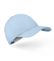 Czapka damska z daszkiem z lnu,  S21-05L, niebieska (80% len) , 54-56 cm