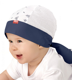 Bandamka, chusta na głowę dla chłopca z siateczki, Gororo, 48-50  cm