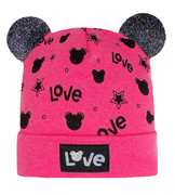 Czapka dla dziewczynki, wiosenna-jesienna, różowa, Ginona  44-47